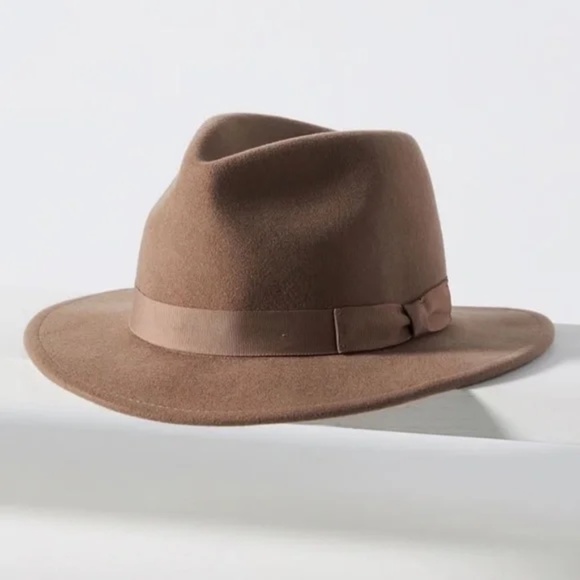 Uniqlo Ines de la Fressange Brown Wool Fedora Hat One Size - Picture 1 of 5